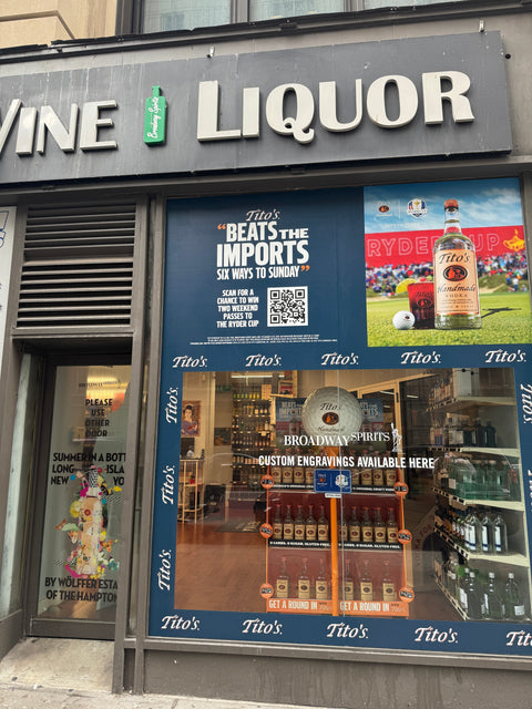 🏌️‍♂️ Tito’s x Ryder Cup: Swing by Broadway Spirits for a Winning Experience