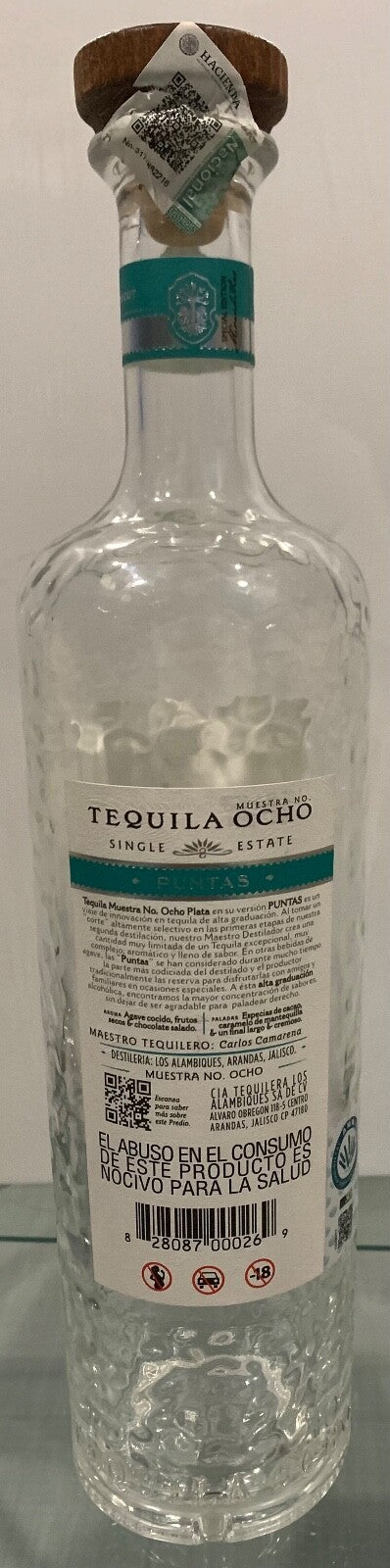 TEQUILA OCHO PLATA PUNTOS