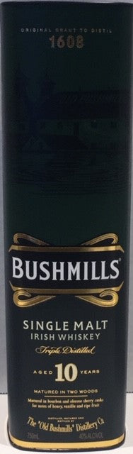 BUSHMILLS 10 YR IRISH WHISKEY