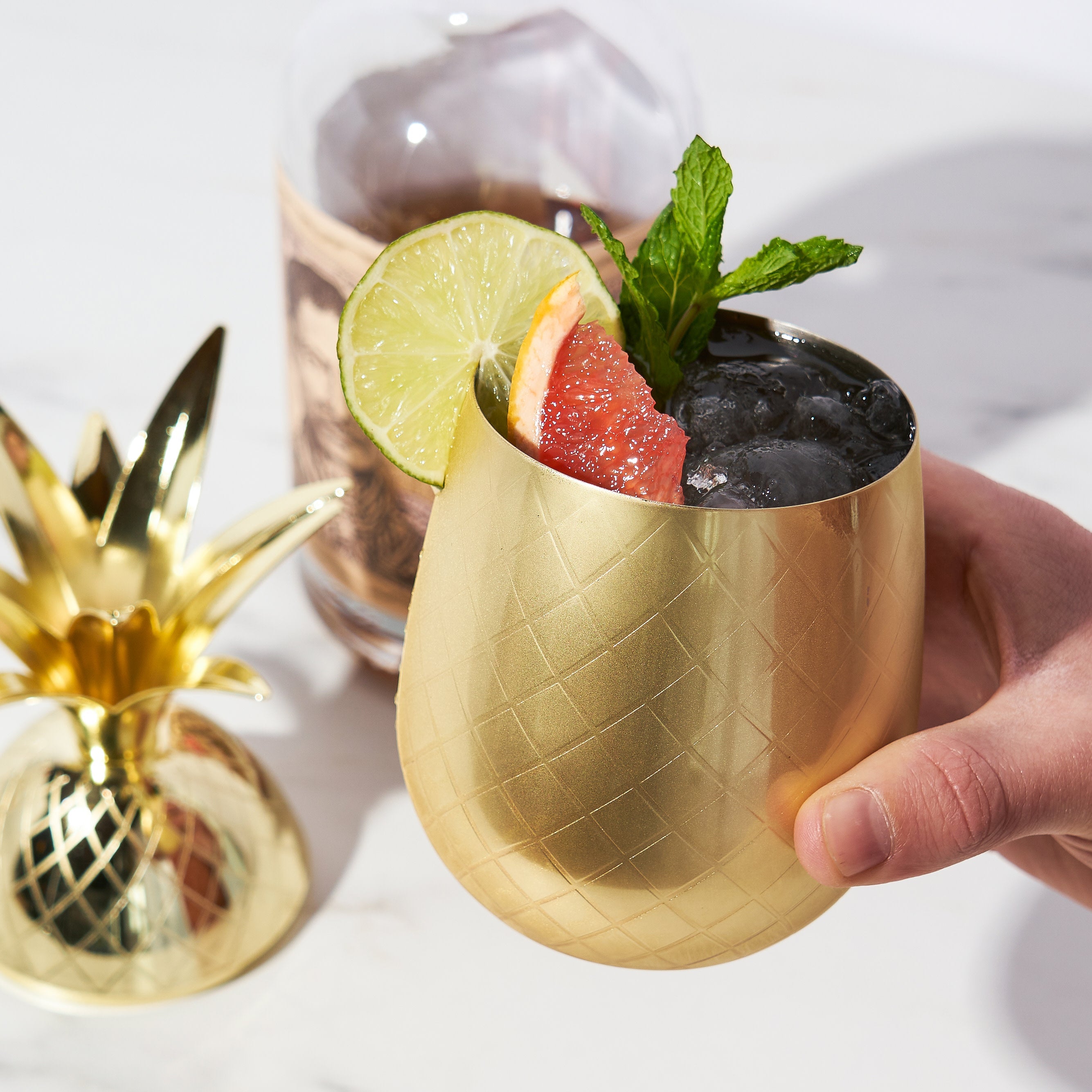 Gold Pineapple Tumbler - Thumbnail 2