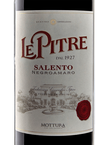 Le Pitre Salento Negroamaro