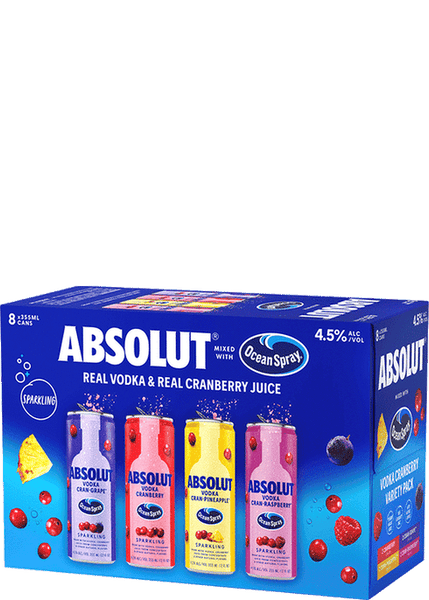 スピリッツオブエクアドル　750ml 未開封 Absolut Ocean Spray Variety pack | Premium Spirits & Liquor Online