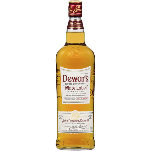 DEWARS WHITE LABEL BLENDED SCOTCH WHISKY