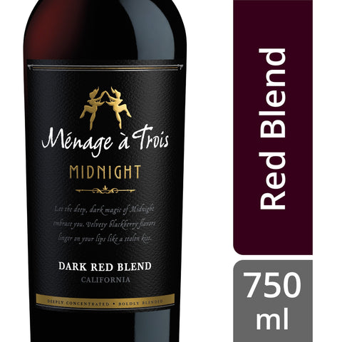 Menage a Trois Midnight Dark Red Blend
