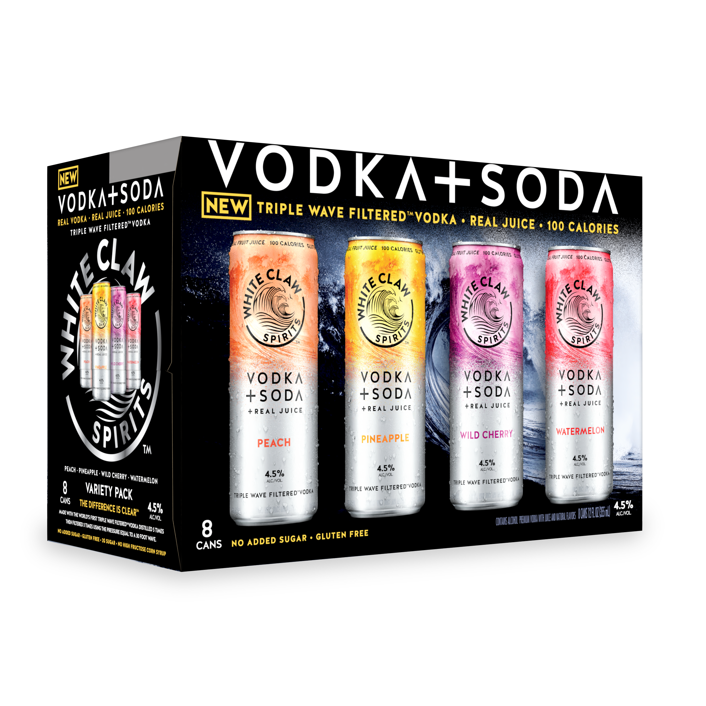 White Claw Vodka Soda Variety 8 Pack | Premium Spirits & Liquor